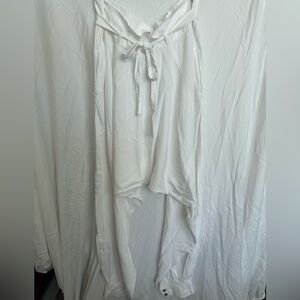 Free People White Harem Pants